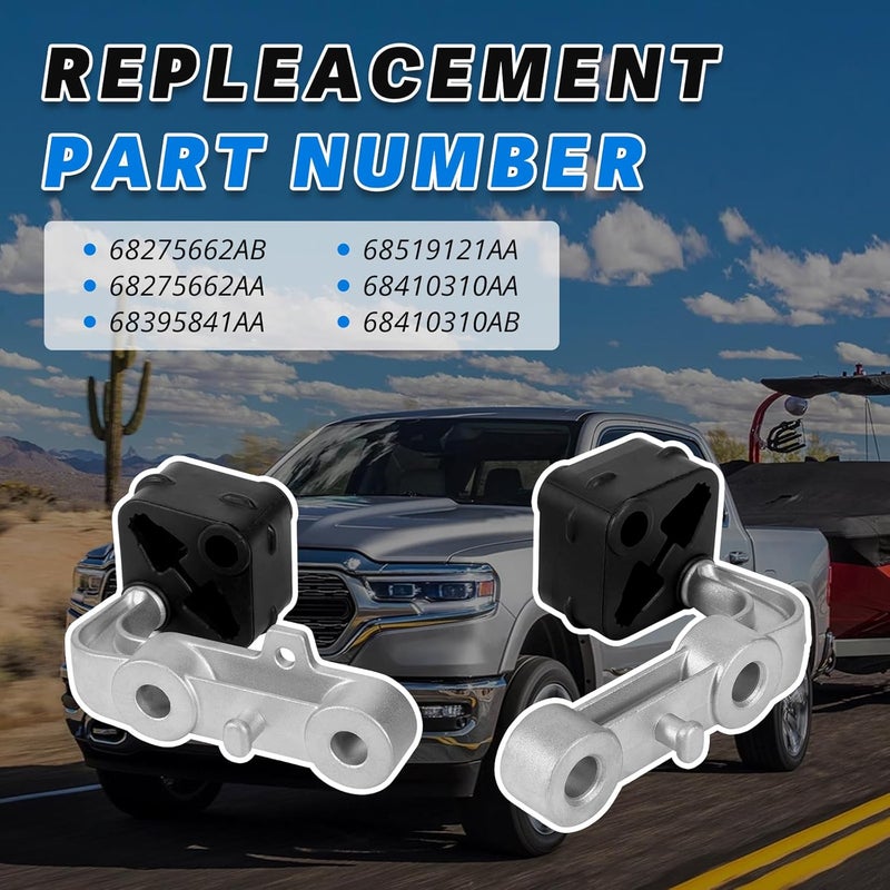 Lazenta 68275662AB Exhaust Bracket Muffler Support Rubber Isolator Hanger Assembly Rear Left & Right Compatible with 2019-2025 Ram 1500 3.0L 5.7L 6.2L, Driver Passenger Side 4PCS - Image 3